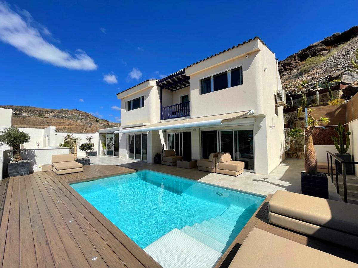Luxury Villa Morelli With Seaview & Heated Pool Maspalomas  Kültér fotó