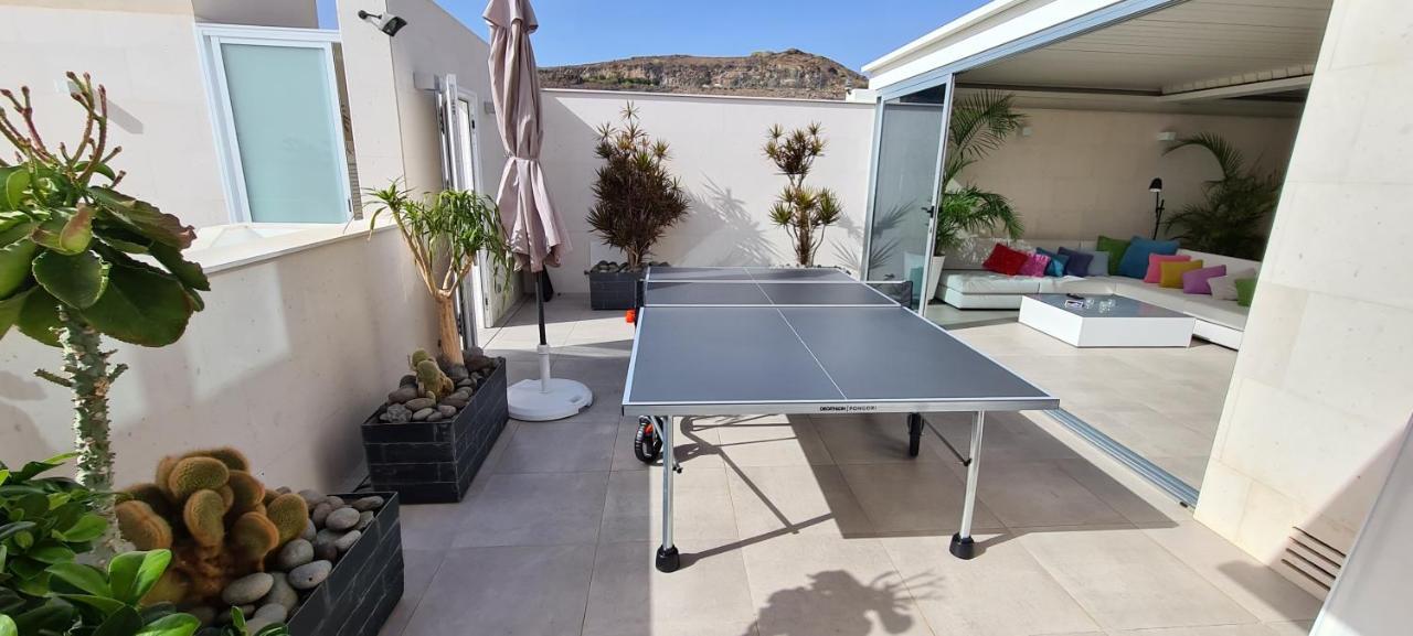 Luxury Villa Morelli With Seaview & Heated Pool Maspalomas  Kültér fotó